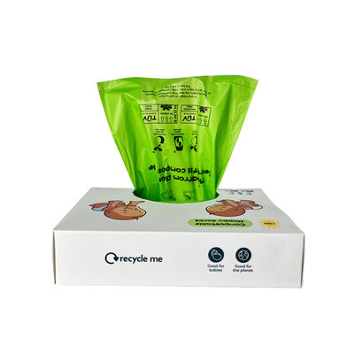 Dobra cena. Koszyki jednorazowe dla niemowląt, 100 Count ekologicznie kompostowalne koszyki jednorazowe dla niemowląt, kupy dla niemowląt i wielozadaniowe worki z uchwytami do wygodnego usuwania, zabezpieczone przed wyciekiem w Internecie