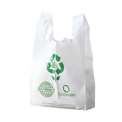 100% kompostowalny zrównoważony skrobian kukurydziany przyjazny dla środowiska Świeże owoce warzywa Opakowanie Biodegradowalny plastikowy torebki T-shirt