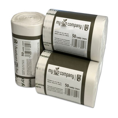 Dobra cena. Najlepiej sprzedawana, zrównoważona hurtowa, 100% biodegradowalna skrobią kukurydzianą, logo niestandardowe Home Compost Eco Friendly Compostable Yard Waste Bag w Internecie