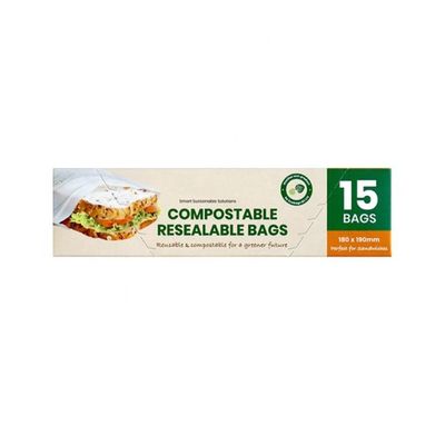 Dobra cena. Dom Kompostowalne, ponownie zamykające się, 100% biodegradowalne, zrównoważone, skrobi kukurydziane, kanapki, suszone owoce, torby z cyprykiem do opakowań żywności w Internecie