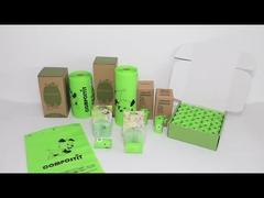 Zastosowalne płaskowierzchnie kompostowalne worki z odpadami dla zwierząt domowych